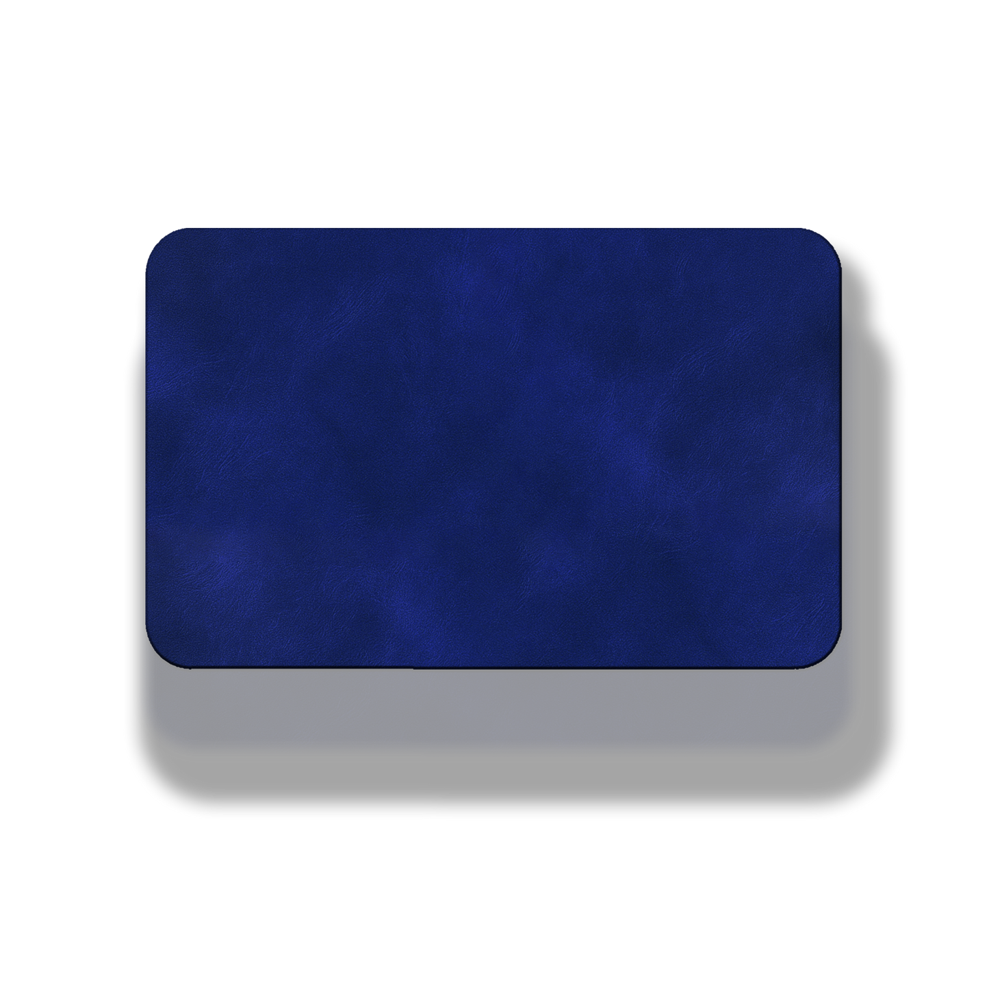 3” x 2” Dark Saddle Blue Laserable Leatherette Patch Blanks – Hook Backed | CO2, Diode & Fiber Laser Compatible
