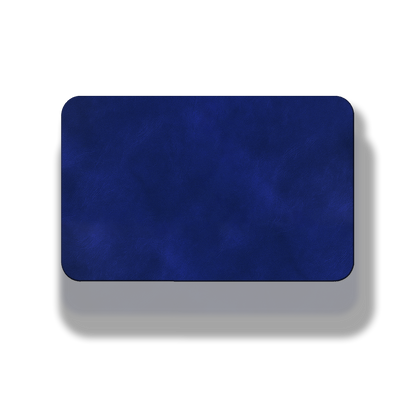 3” x 2” Dark Saddle Blue Laserable Leatherette Patch Blanks – Hook Backed | CO2, Diode & Fiber Laser Compatible