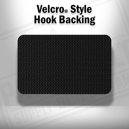 3” x 2” Dark Saddle Red Laserable Leatherette Patch Blanks – Hook Backed | CO2, Diode & Fiber Laser Compatible