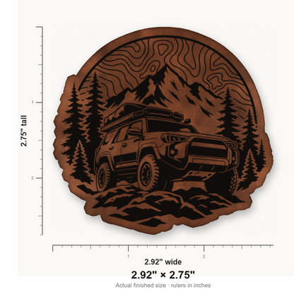 Topo Overlander SUV – Leatherette Morale Patch — size guide
