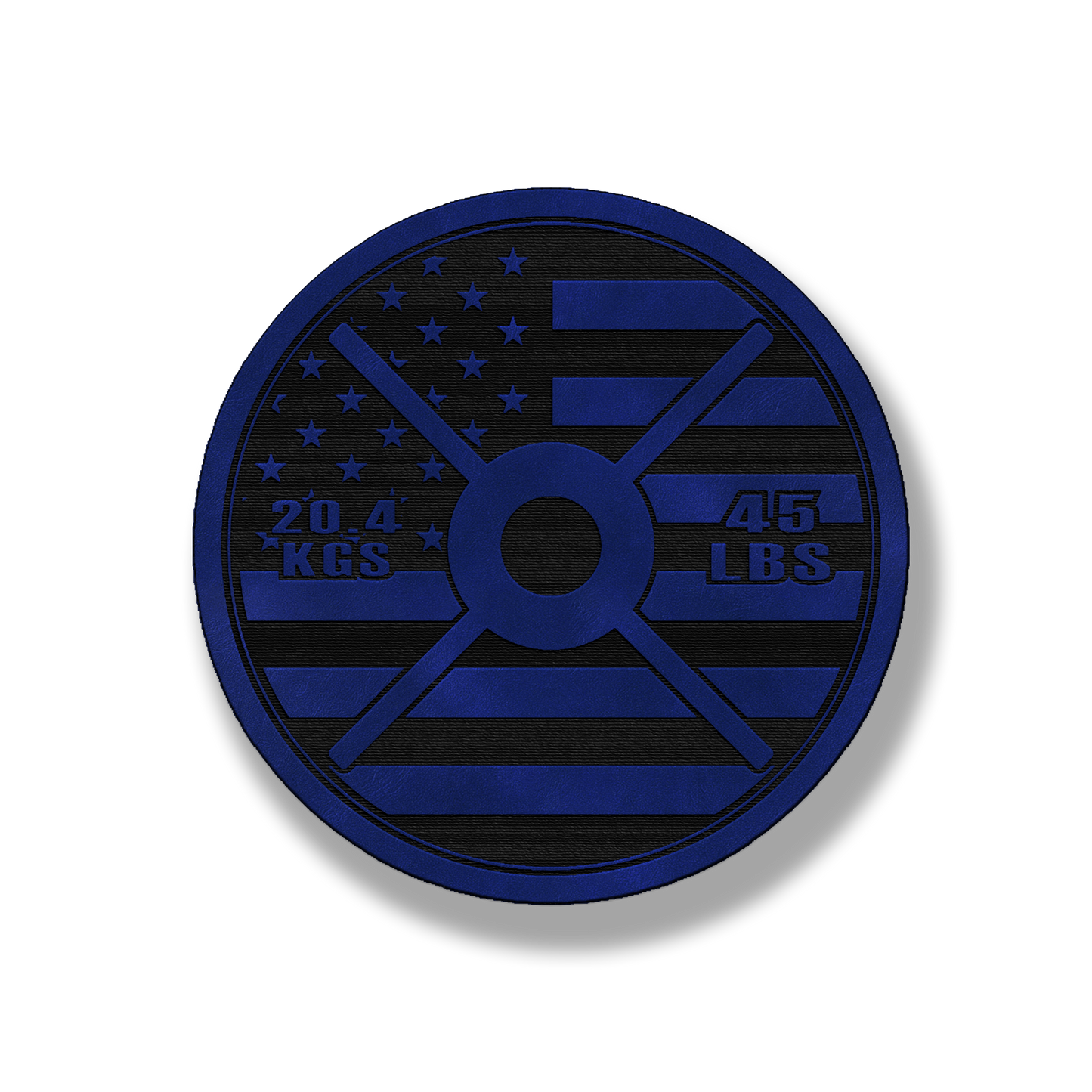 45LB Gym Plate Patch – Leatherette Morale Patch