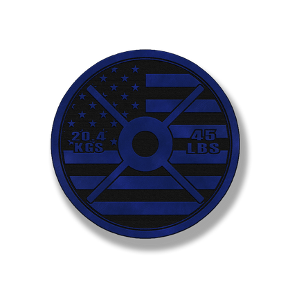 45LB Gym Plate Patch – Leatherette Morale Patch