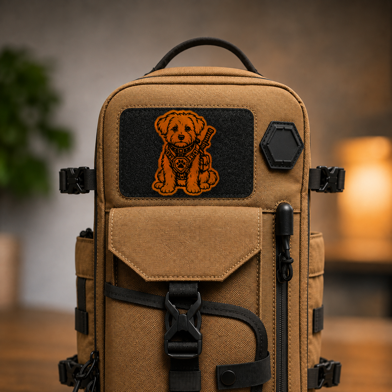 Tactical Maltese – Leatherette Morale Patch — in use