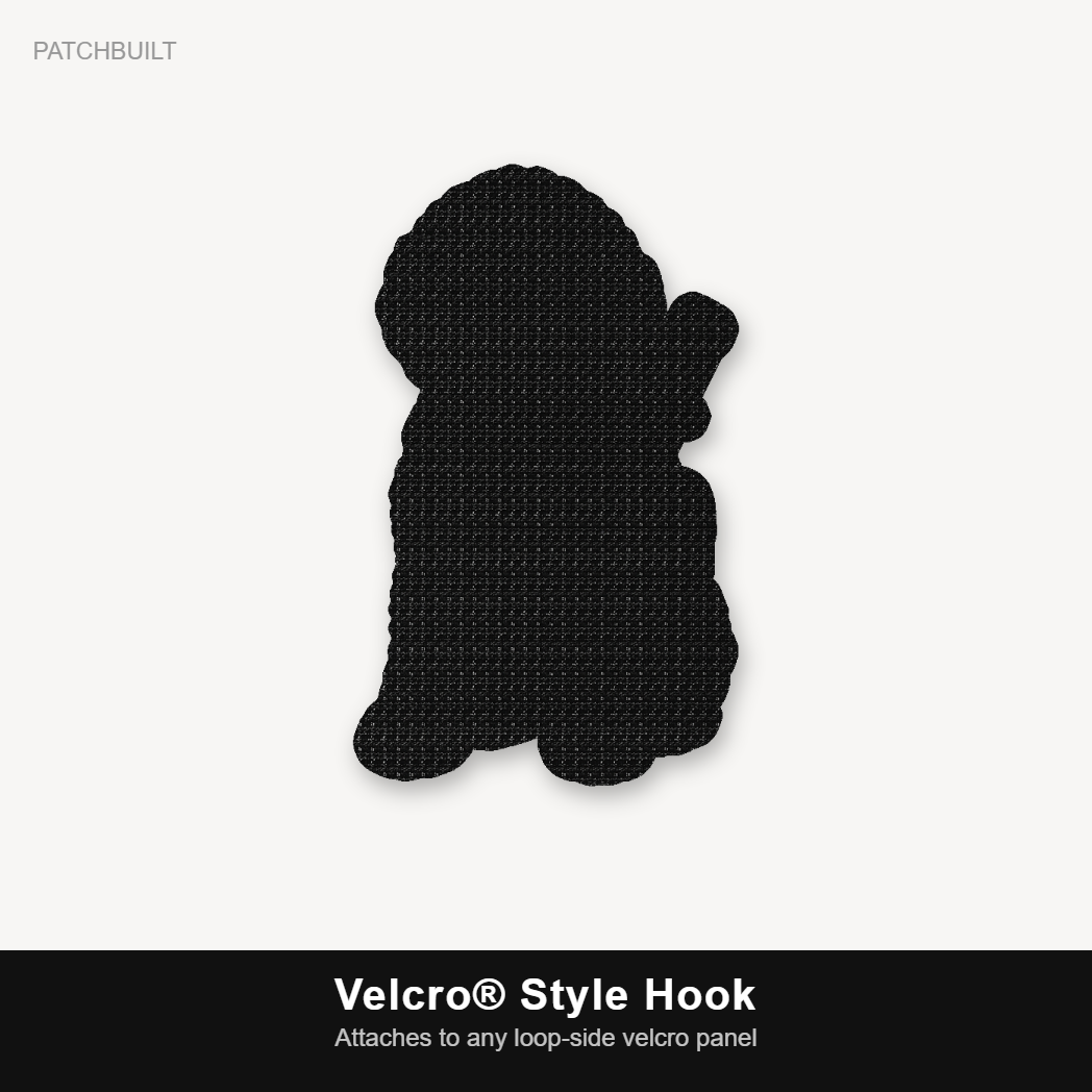 Tactical Labradoodle – Leatherette Morale Patch — Velcro® Style Hook