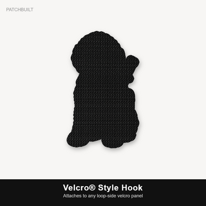 Tactical Labradoodle – Leatherette Morale Patch — Velcro® Style Hook