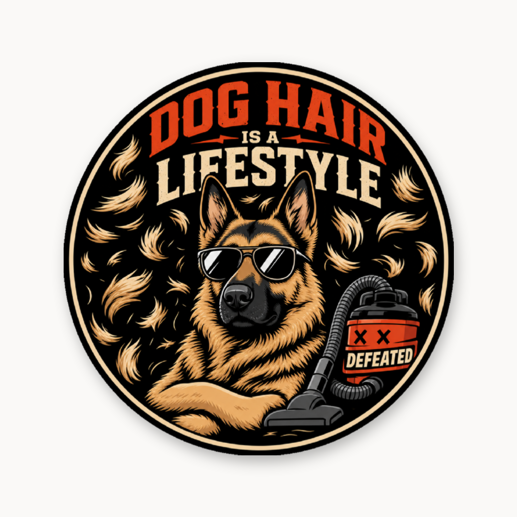 Dog Hair Is A Lifestyle – Leatherette Morale Patch — UV Color