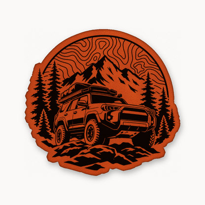 Topo Overlander SUV – Leatherette Morale Patch — Classic Orange