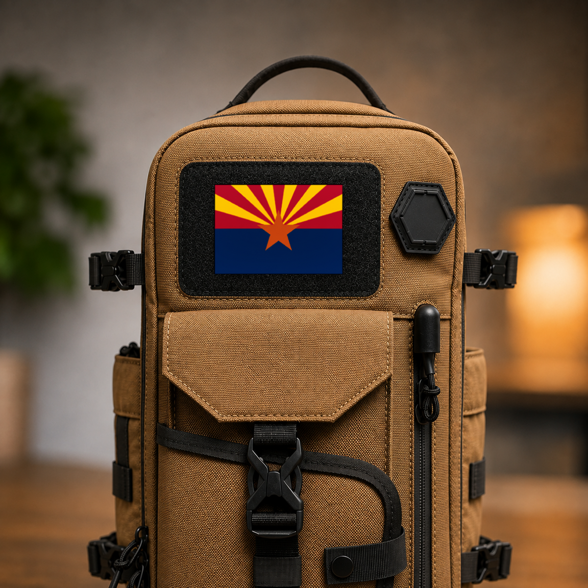 Arizona State Flag – Leatherette Morale Patch — in use