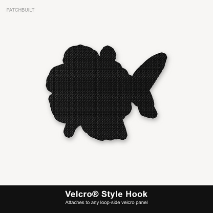 Humming Bird Flower – Leatherette Morale Patch — Velcro® Style Hook