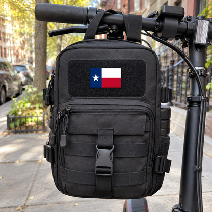 Texas State Flag – Leatherette Morale Patch — in use