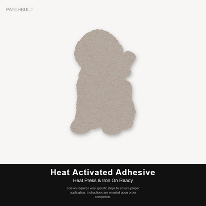 Tactical Labradoodle – Leatherette Morale Patch — Heat Activated Adhesive