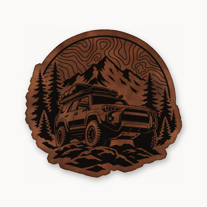 Topo Overlander SUV – Leatherette Morale Patch — Chestnut Saddle Brown
