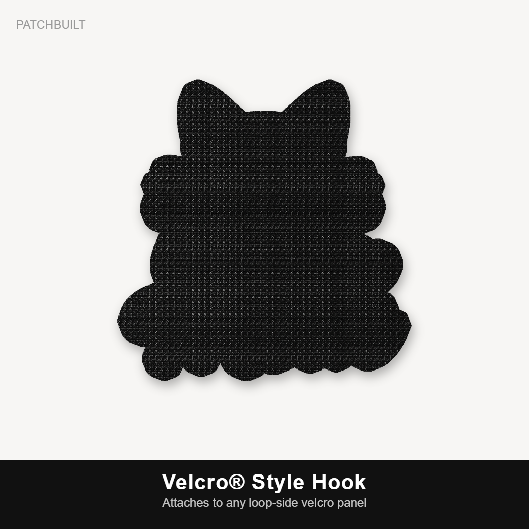 Cat Mom – Leatherette Morale Patch — Velcro® Style Hook