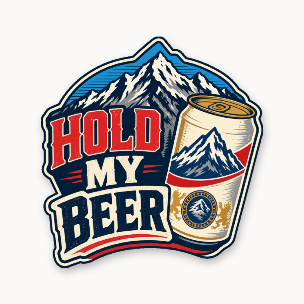 Hold My Beer – Leatherette Morale Patch — UV Color