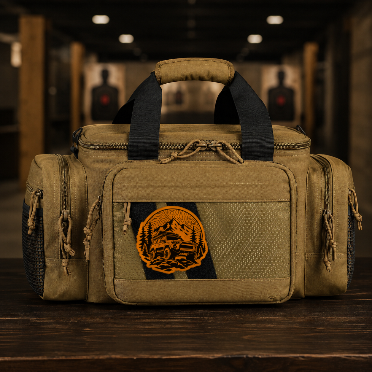 Topo Overlander SUV – Leatherette Morale Patch — in use