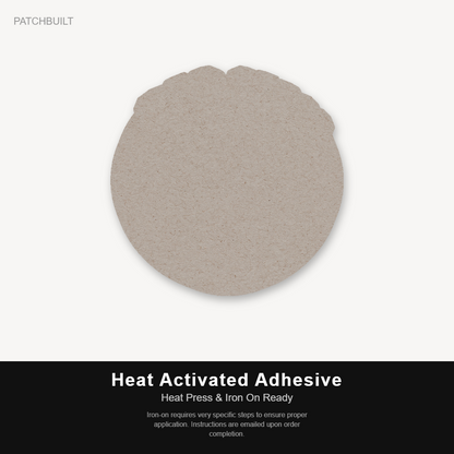 Dog Mom Style 2 – Leatherette Morale Patch — Heat Activated Adhesive