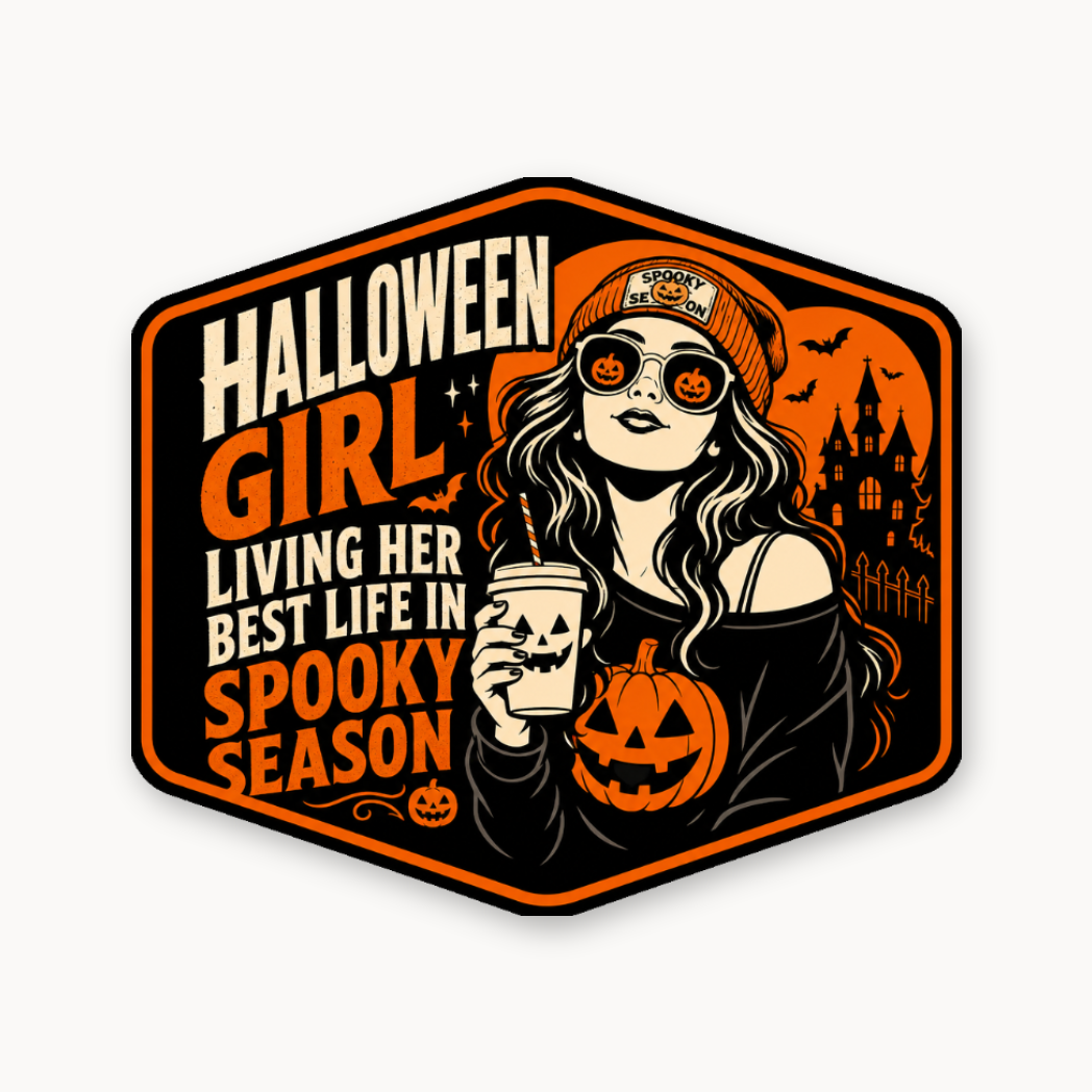 Halloween Girl Season 1 – Leatherette Morale Patch — UV Color