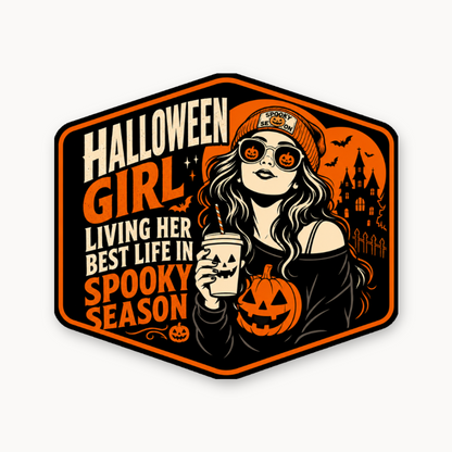 Halloween Girl Season 1 – Leatherette Morale Patch — UV Color
