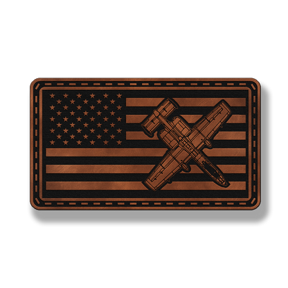 A-10 Fighter Jet Flag Patch – Leatherette Morale Patch
