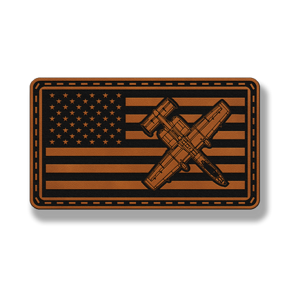 A-10 Fighter Jet Flag Patch – Leatherette Morale Patch