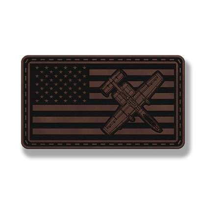A-10 Fighter Jet Flag Patch – Leatherette Morale Patch
