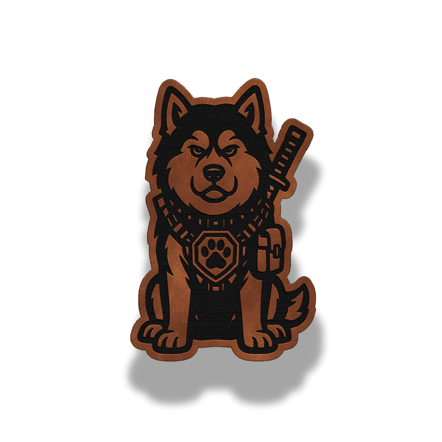 Tactical Alaskan Malamute Dog Patch – Leatherette Morale Patch