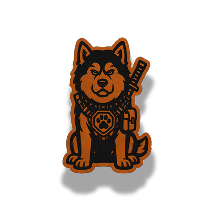 Tactical Alaskan Malamute Dog Patch – Leatherette Morale Patch