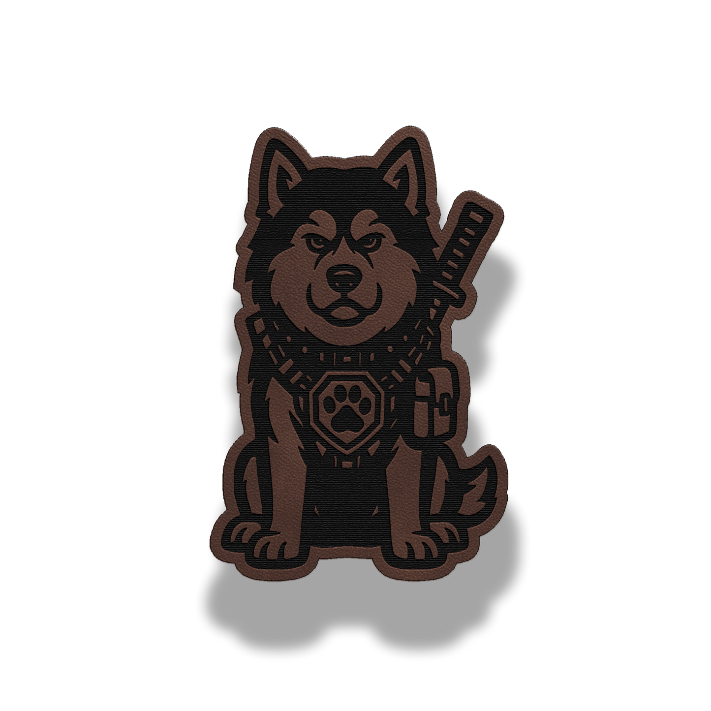 Tactical Alaskan Malamute Dog Patch – Leatherette Morale Patch
