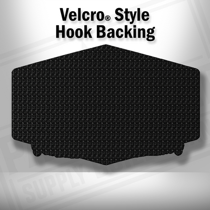 Hook backing shown on premium morale patch