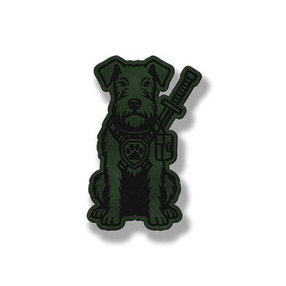 Airedale Terrier Tactical Dog – Leatherette Morale Patch