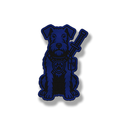 Airedale Terrier Tactical Dog – Leatherette Morale Patch