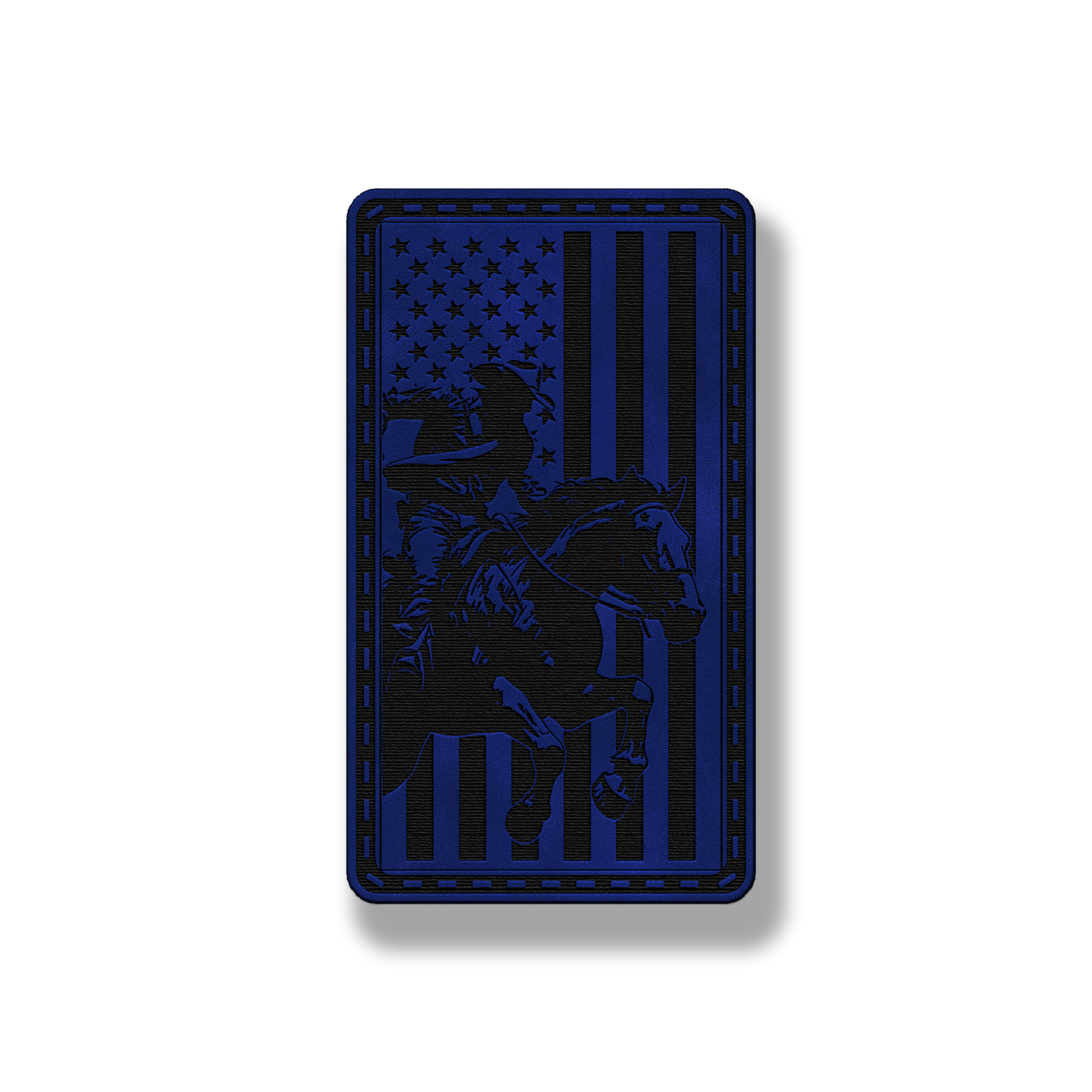 American Cowboy Horse Flag – Leatherette Morale Patch