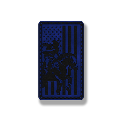 American Cowboy Horse Flag – Leatherette Morale Patch