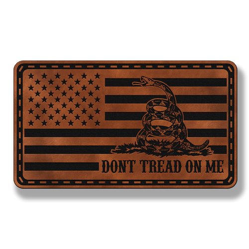 Tactical Don’t Tread On Me Flag Patch – Leatherette Morale Patch
