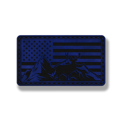 Mountain Deer Flag – Leatherette Morale Patch