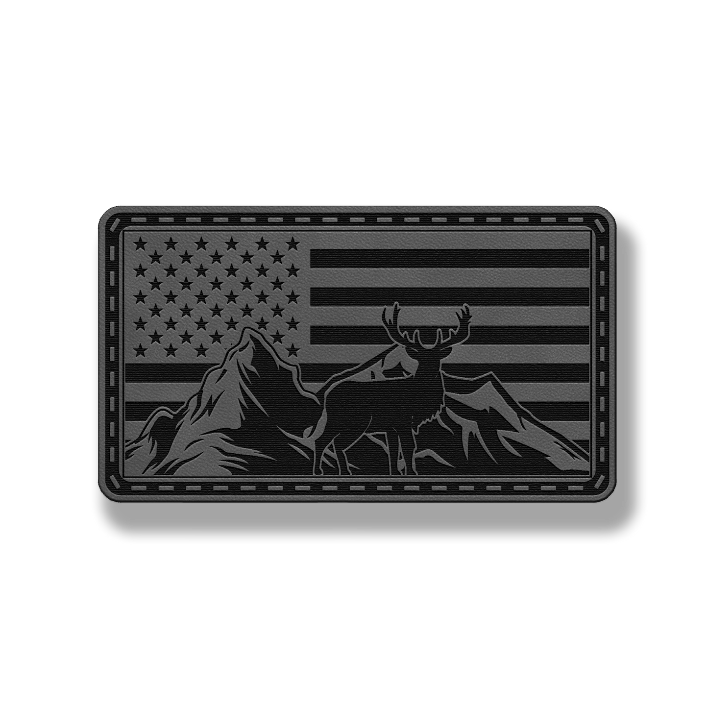 Mountain Deer Flag – Leatherette Morale Patch