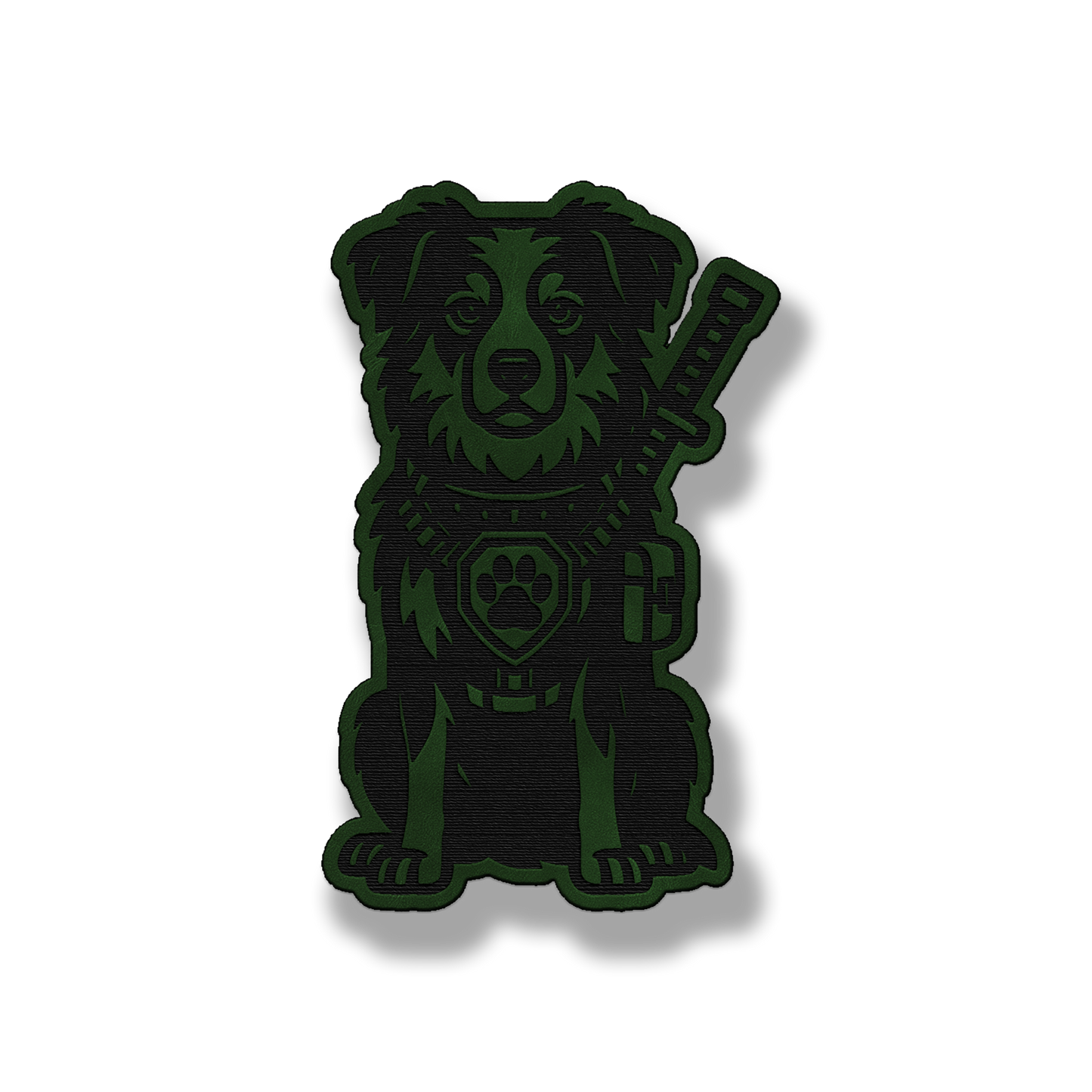 Tactical Australian Shepherd Patch – Leatherette Morale Patch