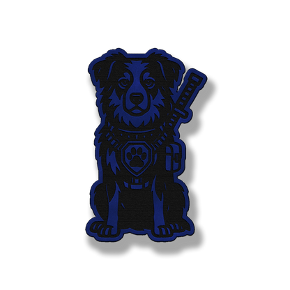 Tactical Australian Shepherd Patch – Leatherette Morale Patch