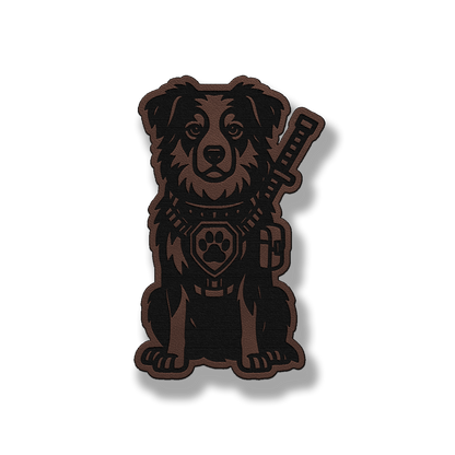 Tactical Australian Shepherd Patch – Leatherette Morale Patch