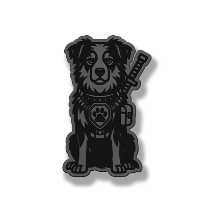 Tactical Australian Shepherd Patch – Leatherette Morale Patch