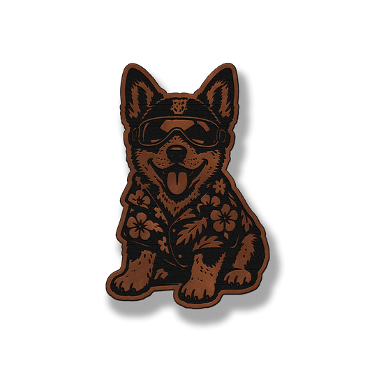 Beach Dog Australian Cattle Dog Patch – Leatherette Morale Patch