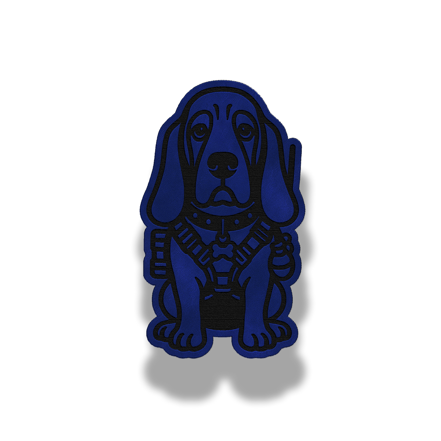 Tactical Basset Hound Dog Patch – Leatherette Morale Patch