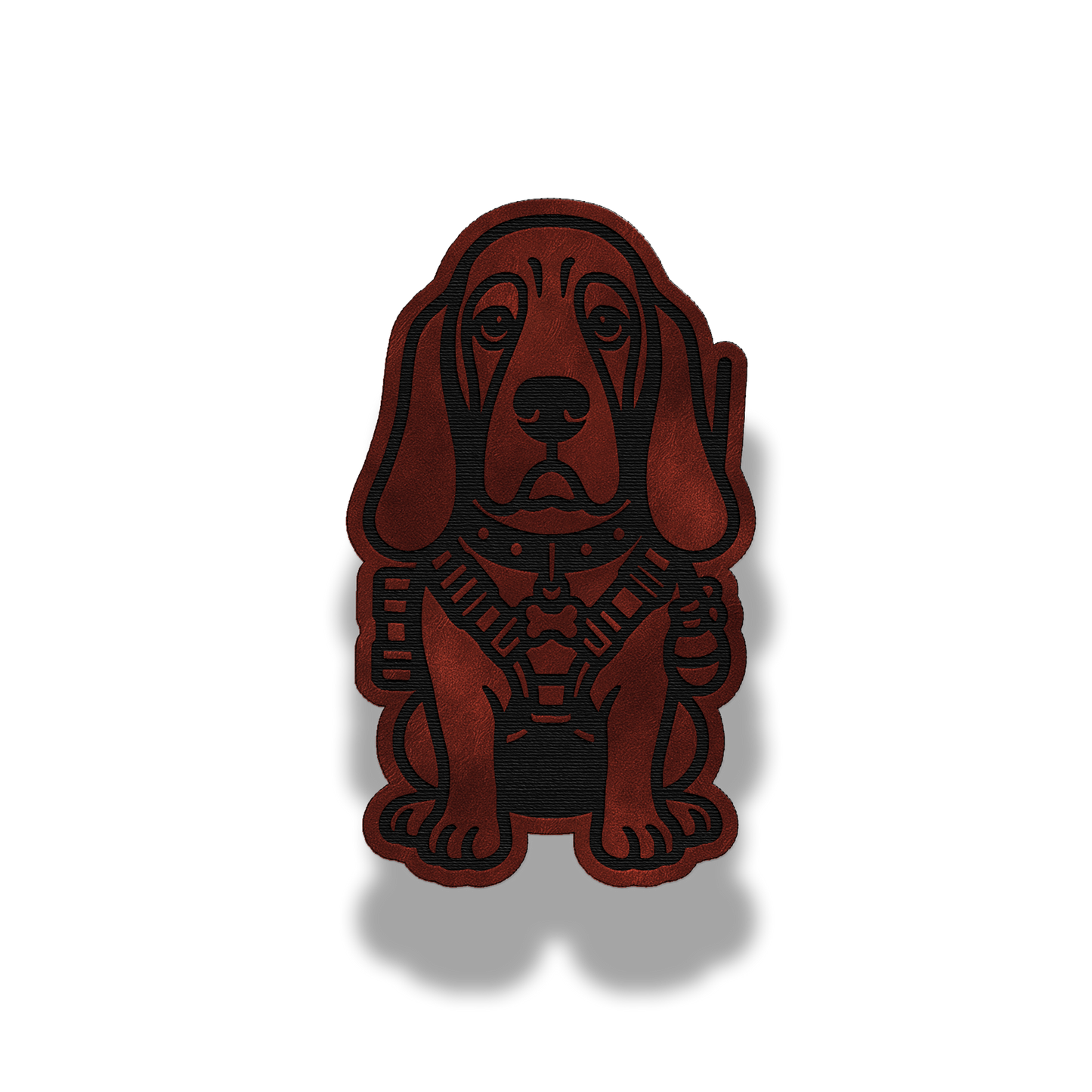 Tactical Basset Hound Dog Patch – Leatherette Morale Patch