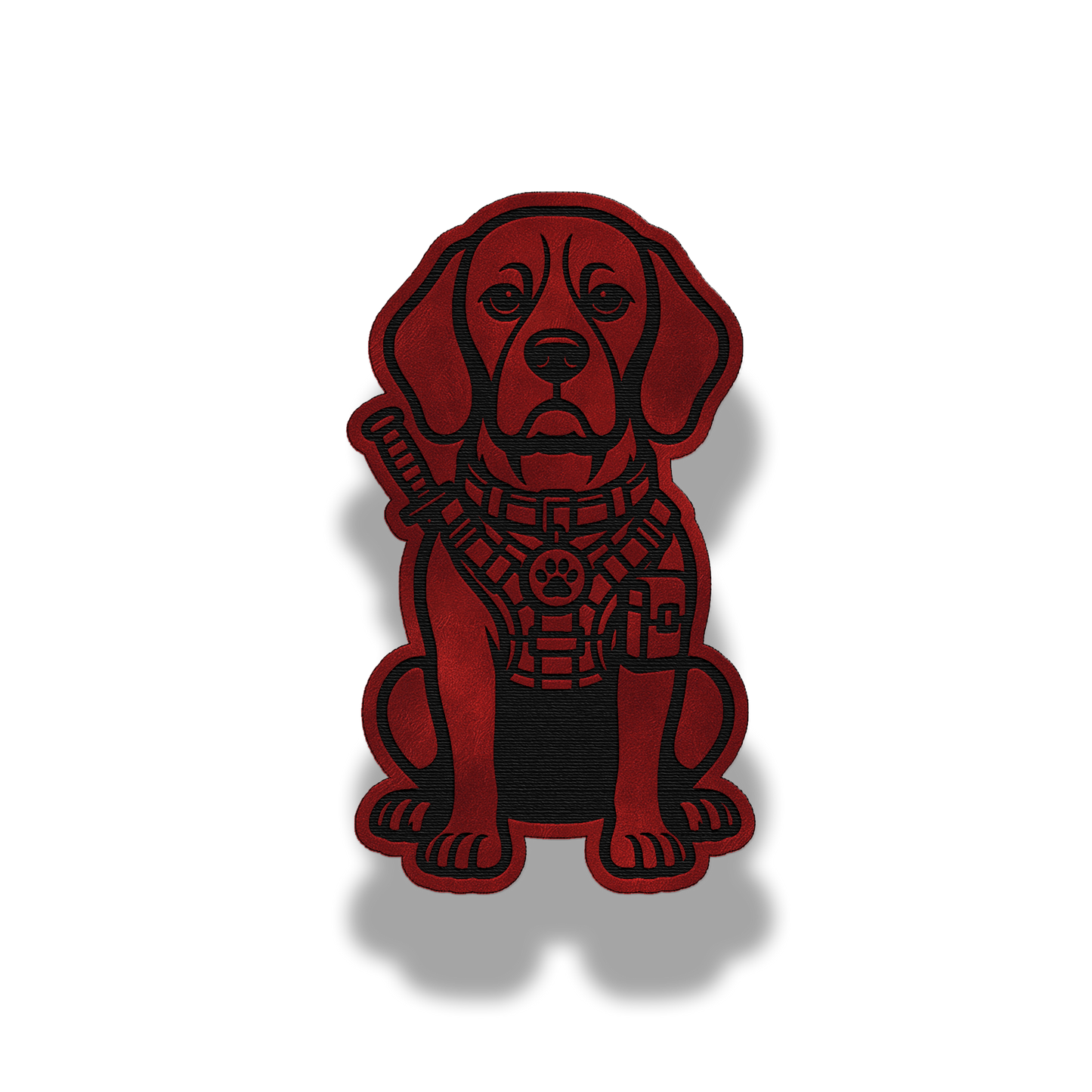 Tactical Beagle Dog Patch – Leatherette Morale Patch