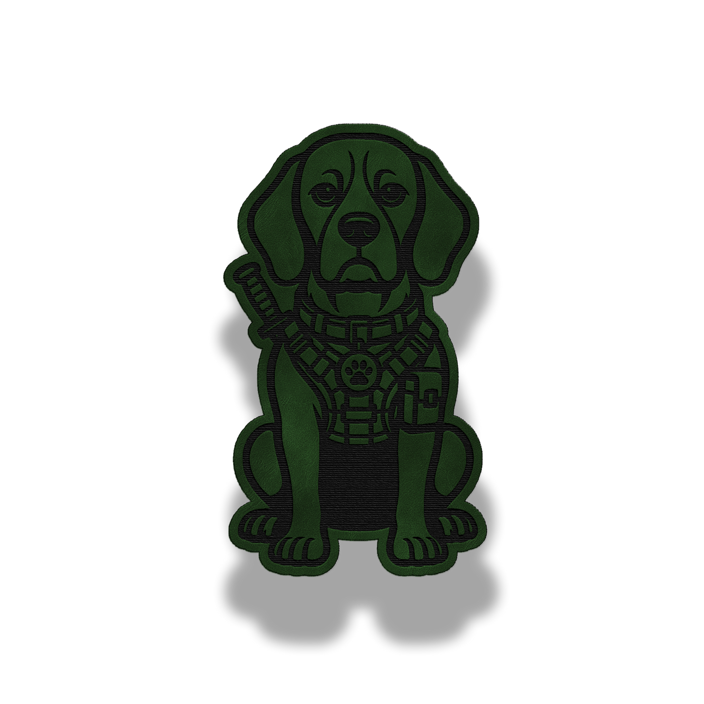 Tactical Beagle Dog Patch – Leatherette Morale Patch
