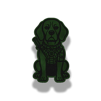 Tactical Beagle Dog Patch – Leatherette Morale Patch