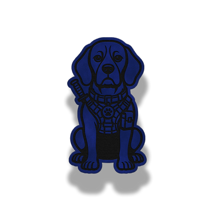 Tactical Beagle Dog Patch – Leatherette Morale Patch