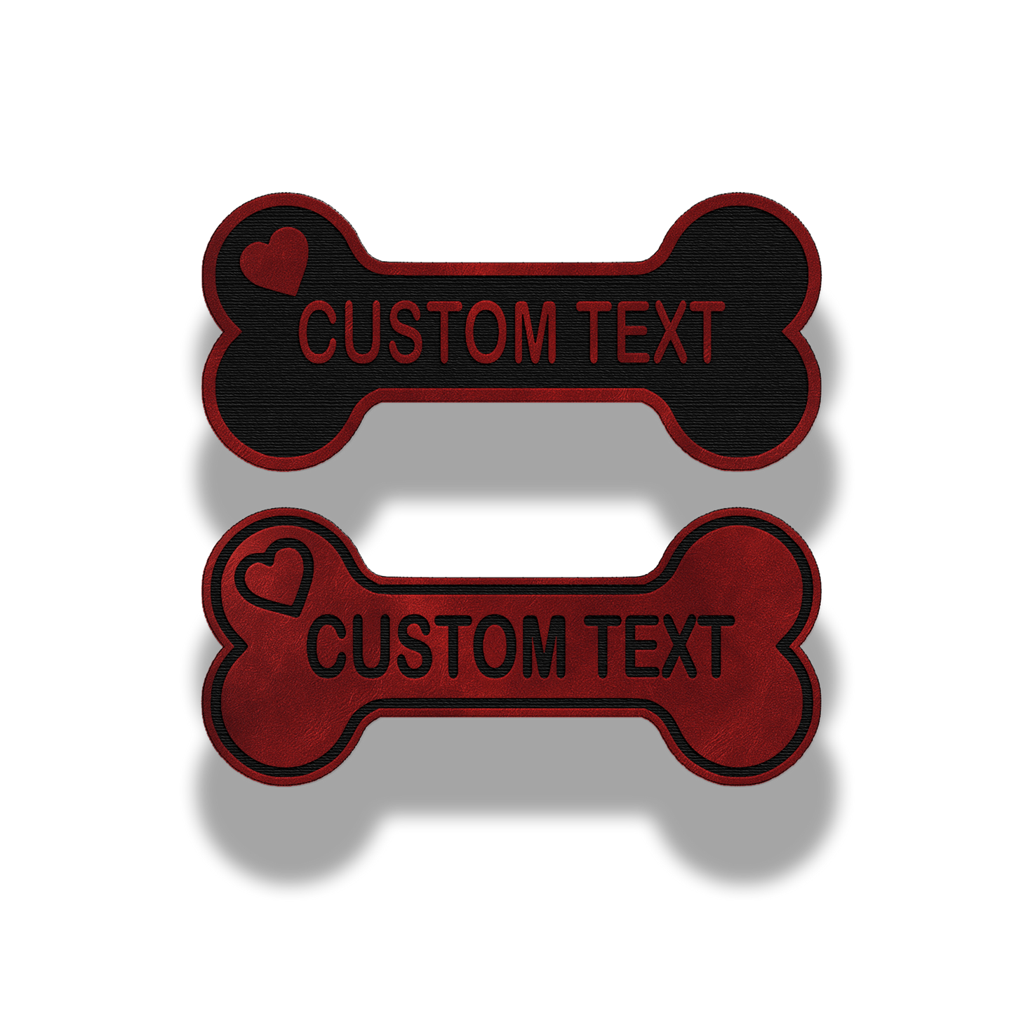Custom Dog Bone Name Patch – Leatherette Patch