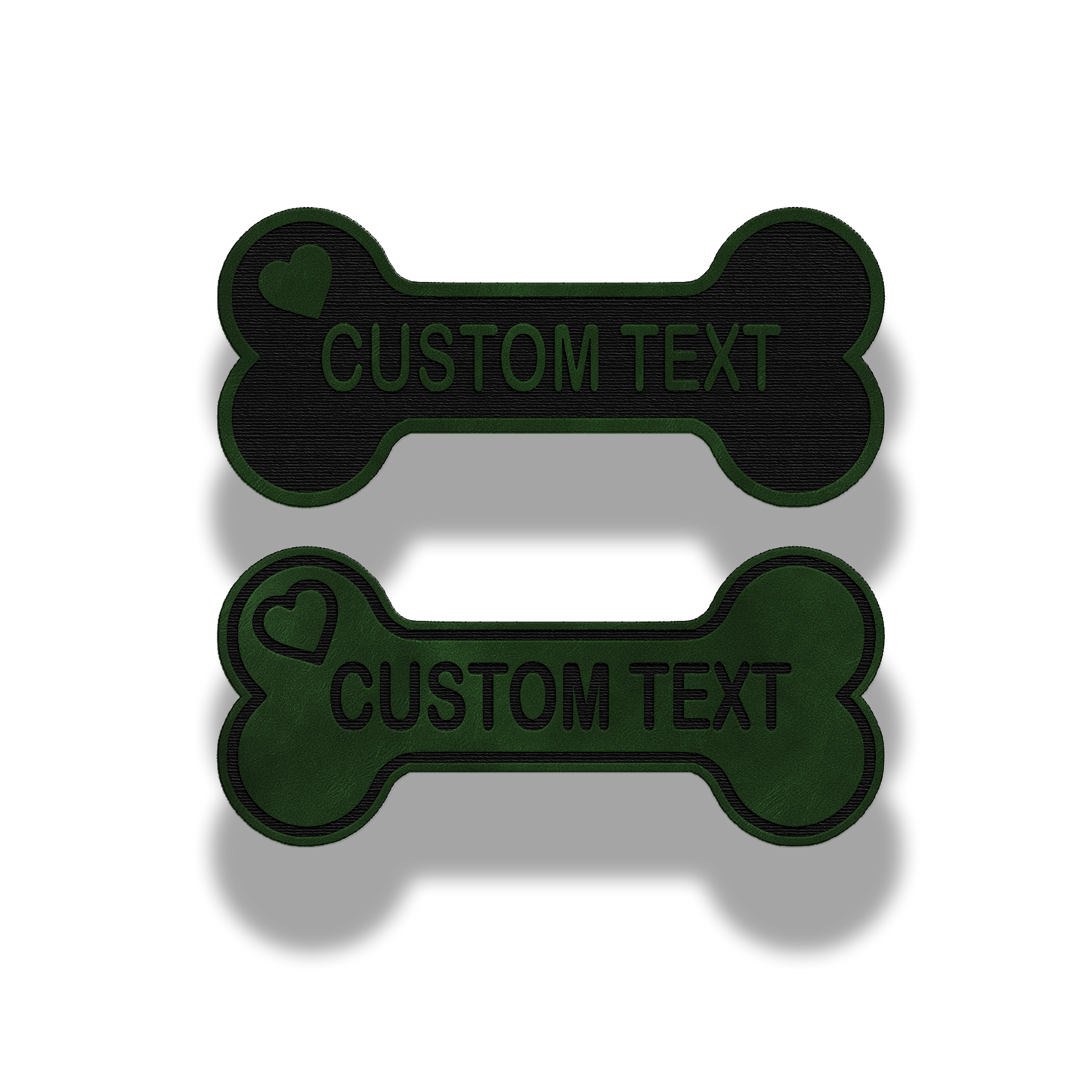 Custom Dog Bone Name Patch – Leatherette Patch