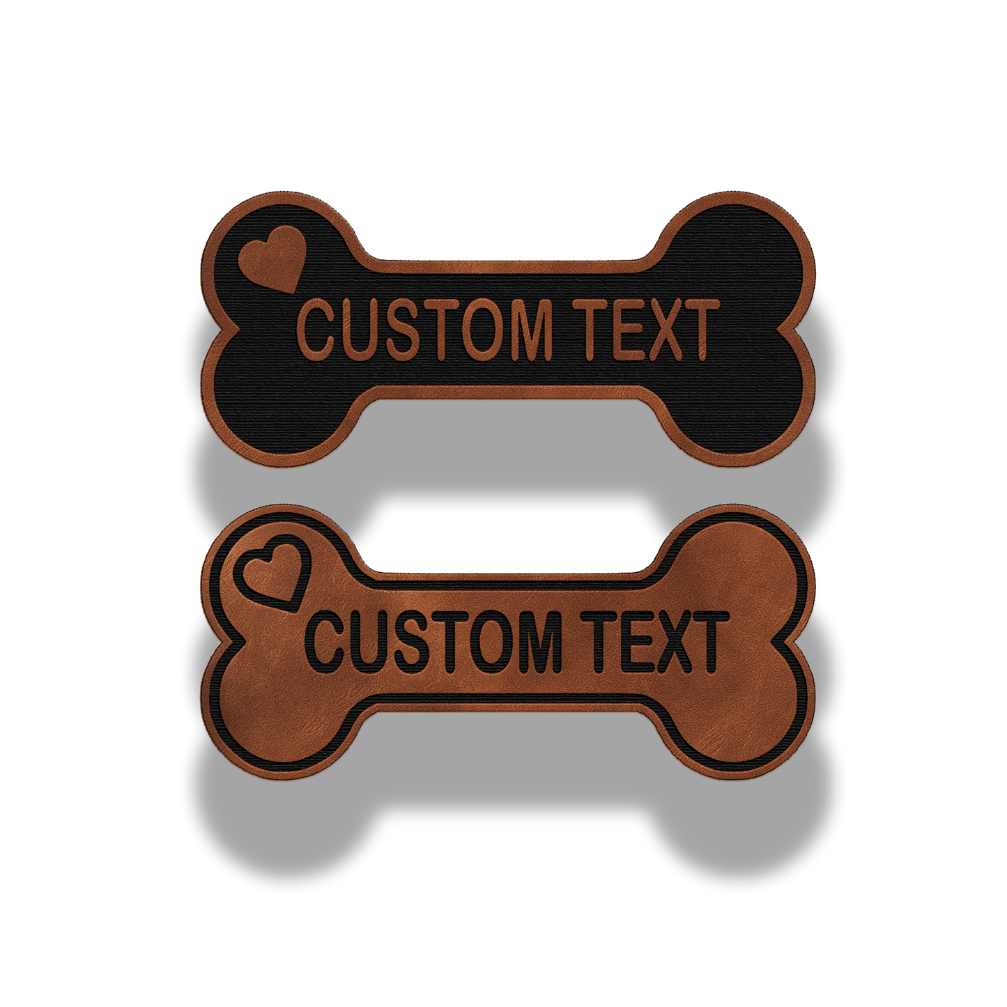 Custom Dog Bone Name Patch – Leatherette Patch